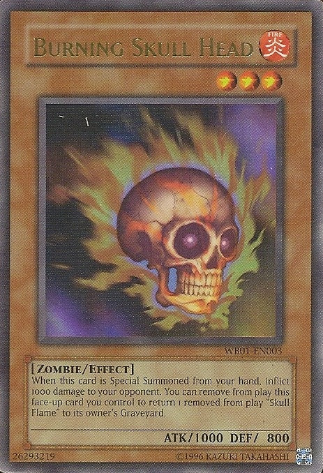 Burning Skull Head [WB01-EN003] Super Rare | Tables and Towers