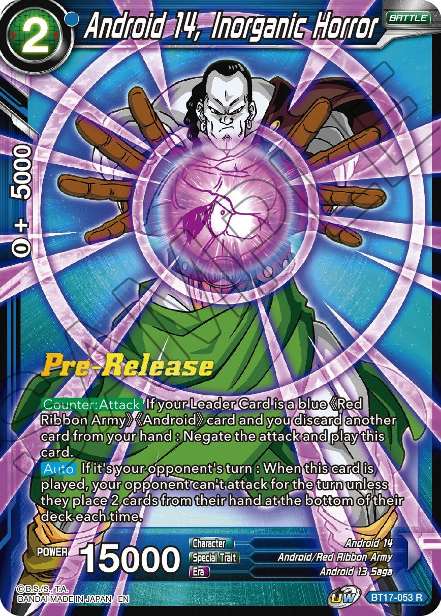 Android 14, Inorganic Horror (BT17-053) [Ultimate Squad Prerelease Promos] | Tables and Towers