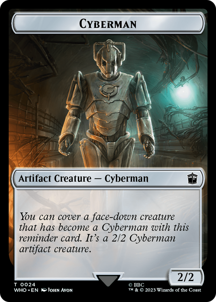 Dalek // Cyberman Double-Sided Token [Doctor Who Tokens] | Tables and Towers