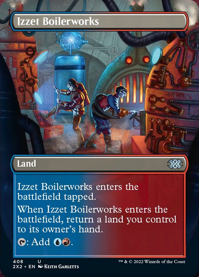 Izzet Boilerworks (Borderless Alternate Art) [Double Masters 2022] | Tables and Towers