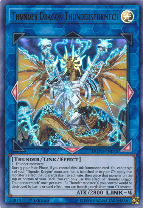 Thunder Dragon Thunderstormech [DUPO-EN030] Ultra Rare | Tables and Towers