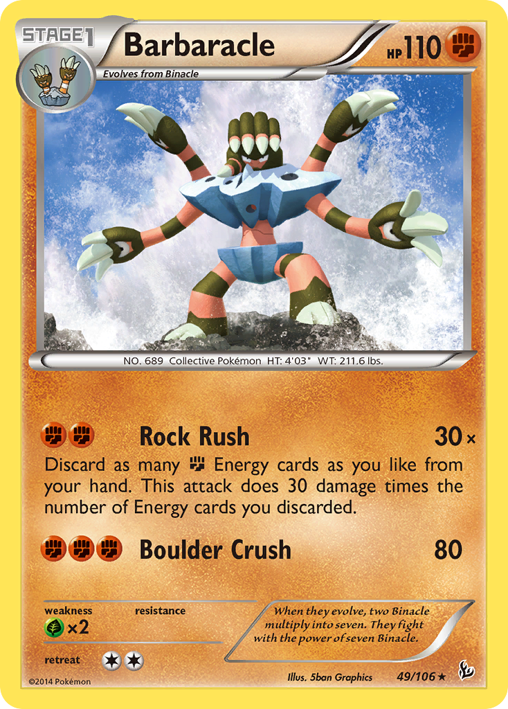 Barbaracle (49/106) [XY: Flashfire] | Tables and Towers