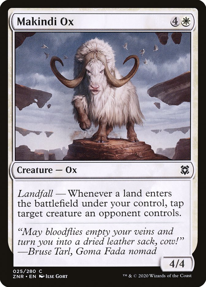 Makindi Ox [Zendikar Rising] | Tables and Towers