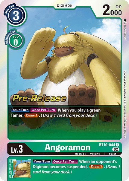 Angoramon [BT10-044] [Xros Encounter Pre-Release Cards] | Tables and Towers