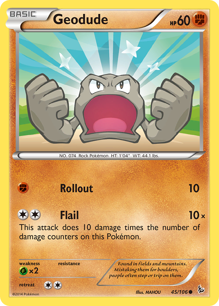 Geodude (45/106) [XY: Flashfire] | Tables and Towers