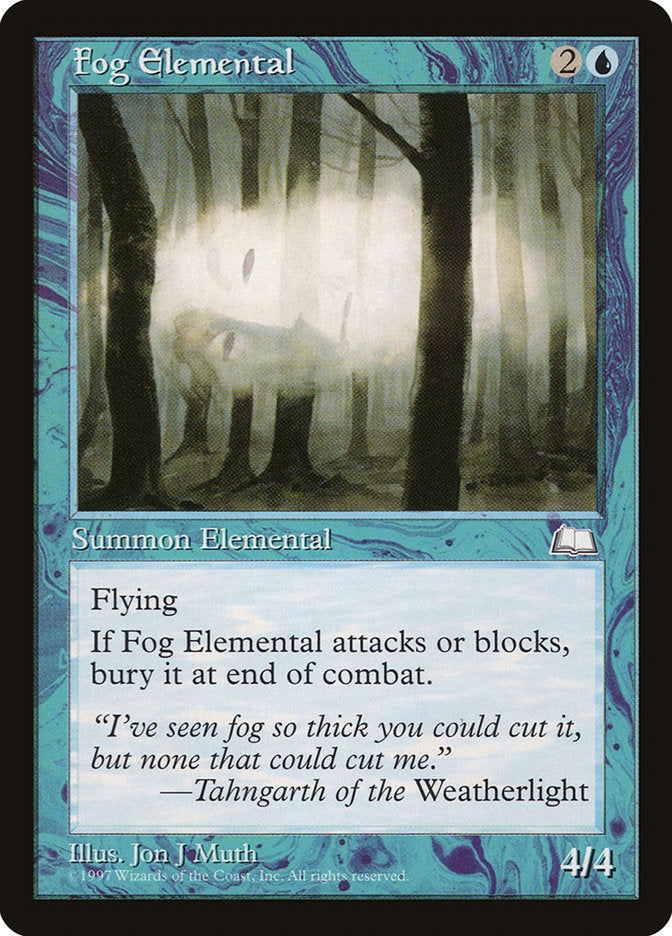 Fog Elemental [Weatherlight] | Tables and Towers