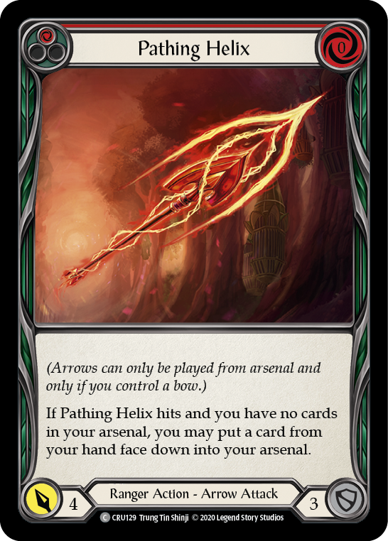 Pathing Helix (Red) [CRU129] (Crucible of War)  1st Edition Rainbow Foil | Tables and Towers