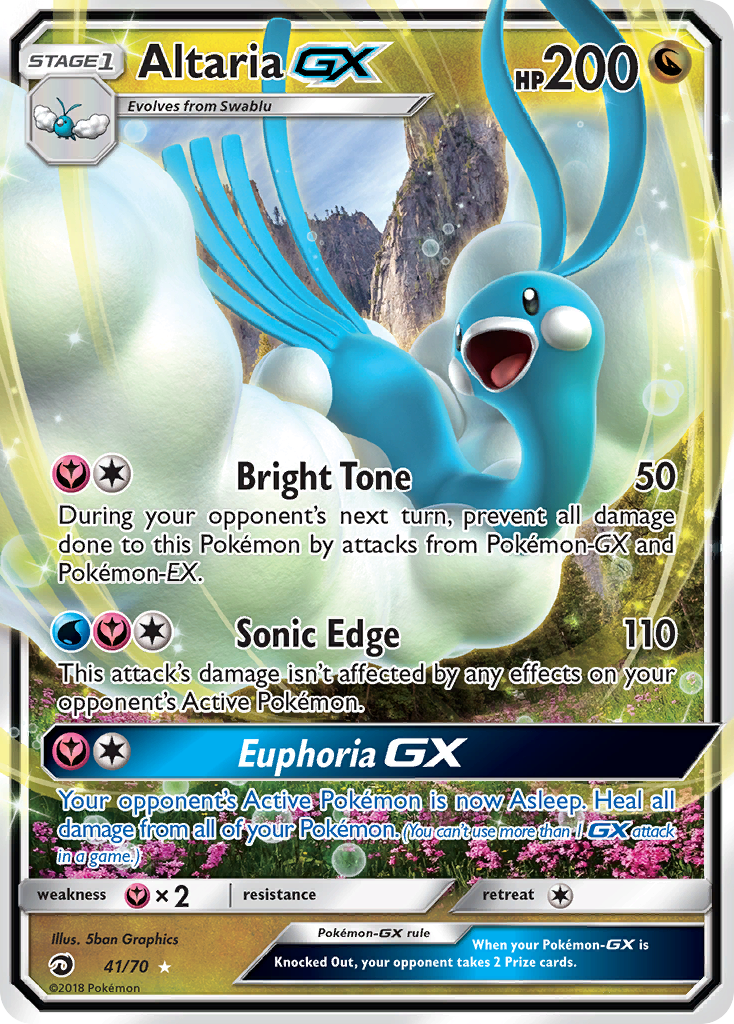 Altaria GX (41/70) [Sun & Moon: Dragon Majesty] | Tables and Towers