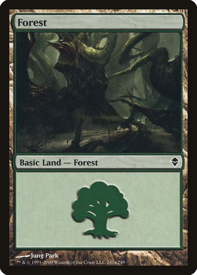 Forest (247a) [Zendikar] | Tables and Towers