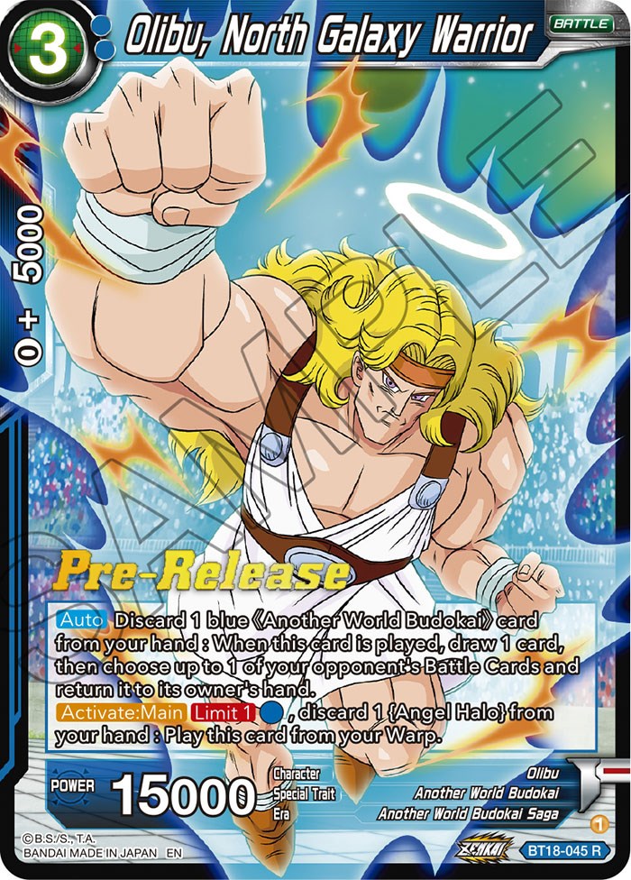 Olibu, North Galaxy Warrior (BT18-045) [Dawn of the Z-Legends Prerelease Promos] | Tables and Towers