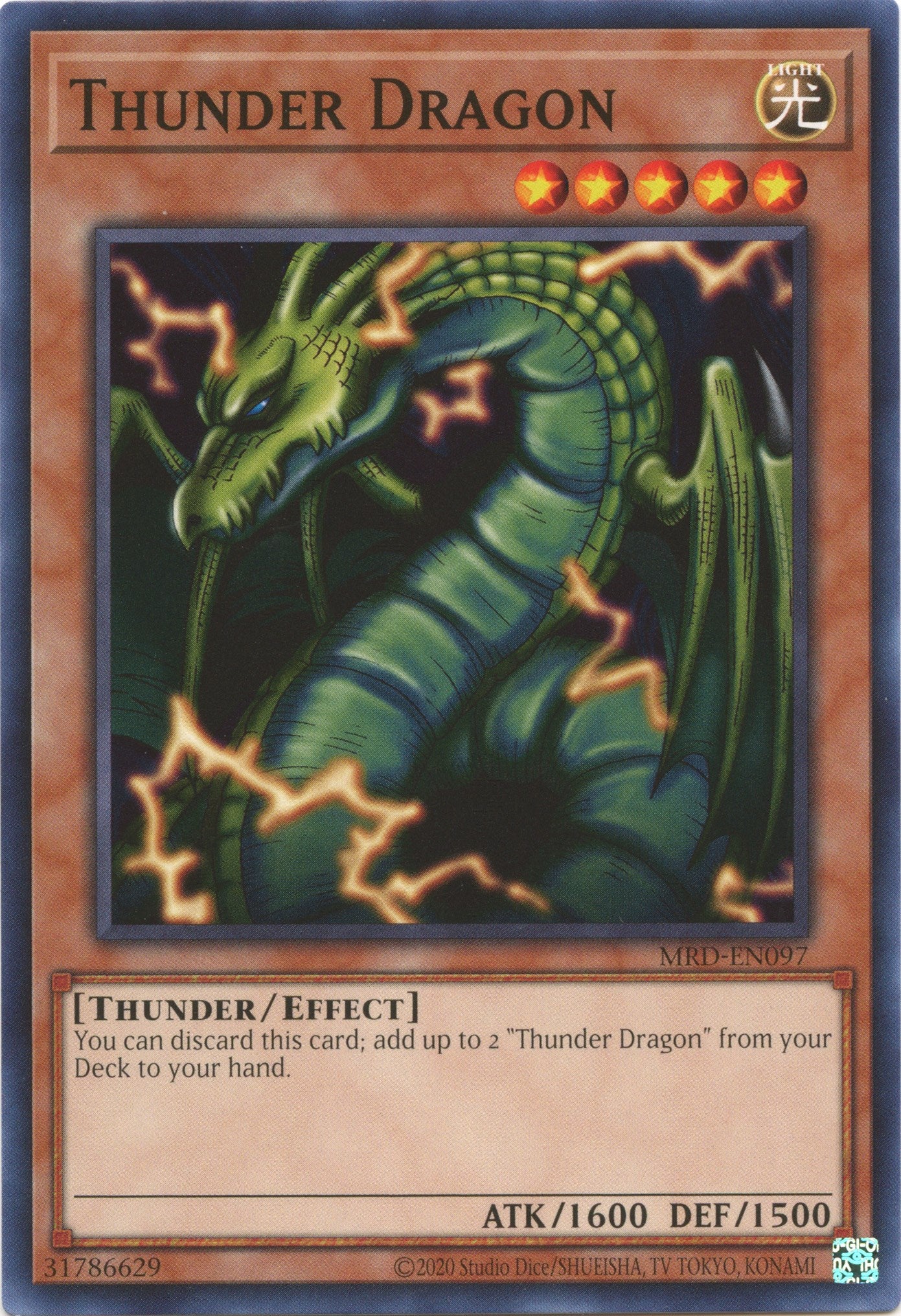 Thunder Dragon (25th Anniversary) [MRD-EN097] Common | Tables and Towers