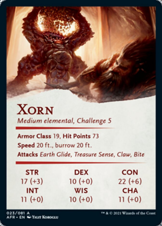 Xorn Art Card [Dungeons & Dragons: Adventures in the Forgotten Realms Art Series] | Tables and Towers