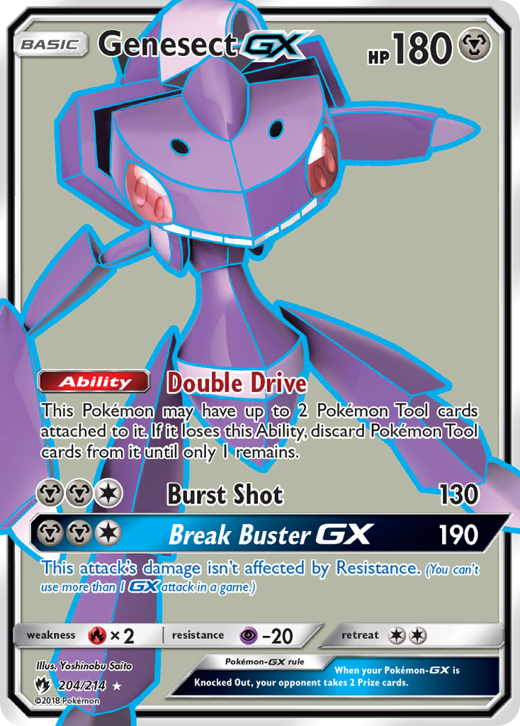 Genesect GX (204/214) [Sun & Moon: Lost Thunder] | Tables and Towers