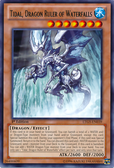 Tidal, Dragon Ruler of Waterfalls [LTGY-EN039] Rare | Tables and Towers