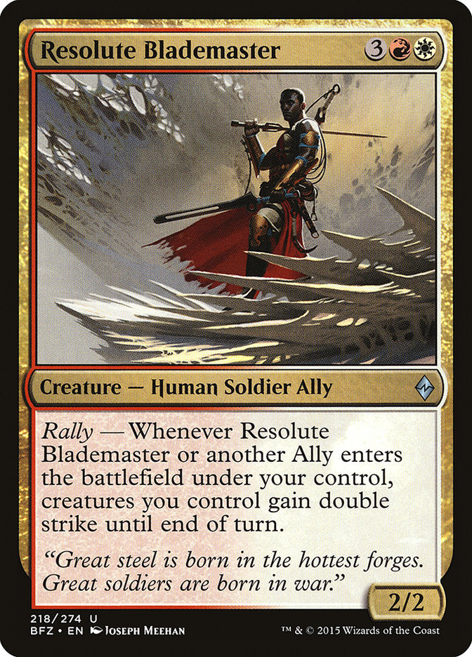 Resolute Blademaster [Battle for Zendikar] | Tables and Towers