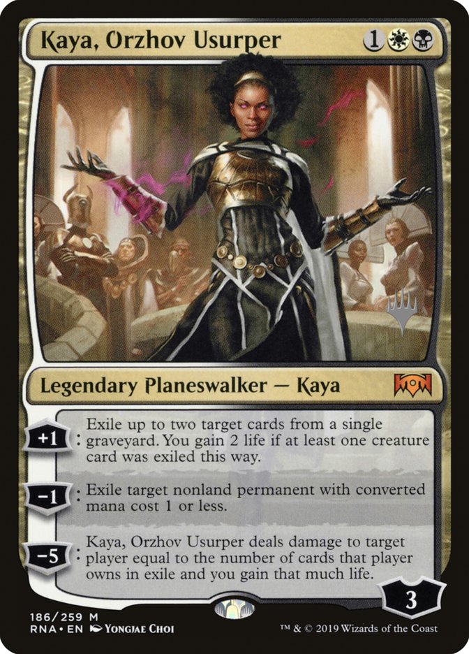 Kaya, Orzhov Usurper (Promo Pack) [Ravnica Allegiance Promos] | Tables and Towers