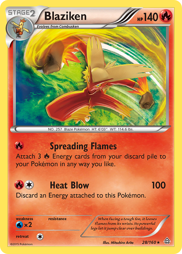 Blaziken (28/160) [XY: Primal Clash] | Tables and Towers