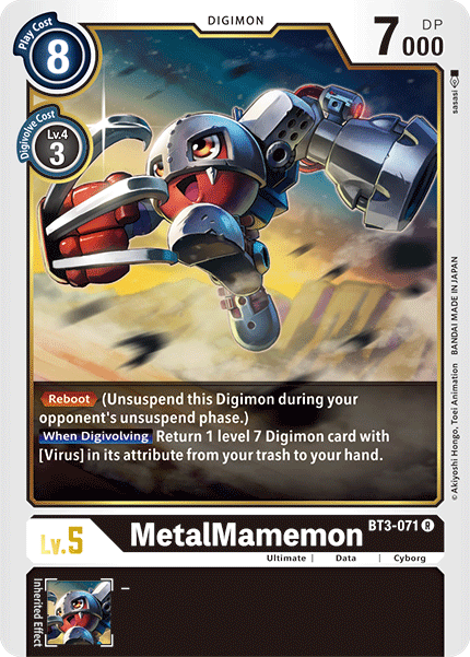 MetalMamemon [BT3-071] [Release Special Booster Ver.1.5] | Tables and Towers