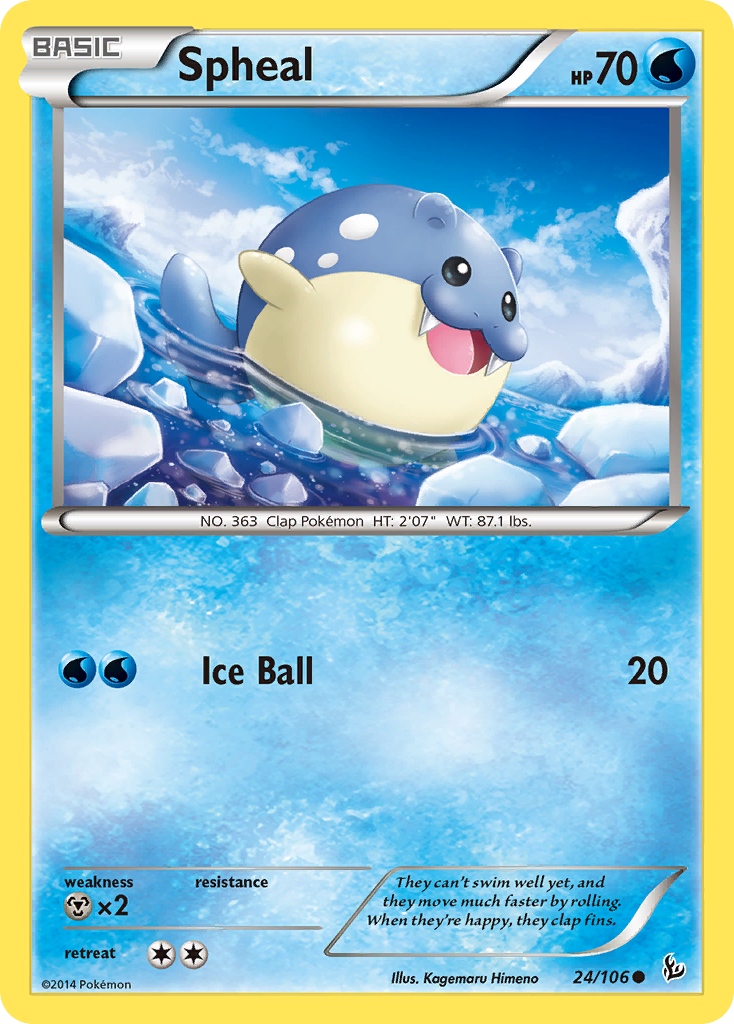 Spheal (24/106) [XY: Flashfire] | Tables and Towers