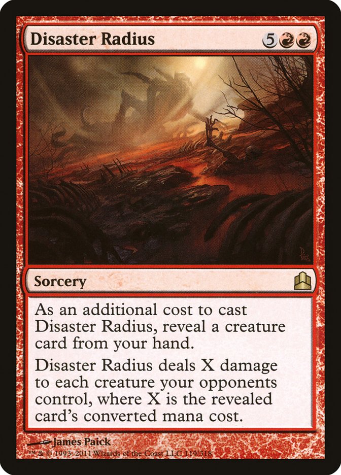 Disaster Radius [Commander 2011] | Tables and Towers