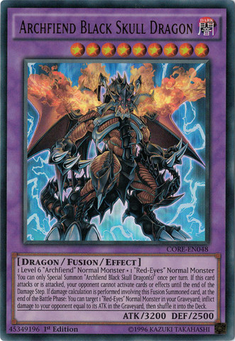 Archfiend Black Skull Dragon [CORE-EN048] Ultra Rare | Tables and Towers