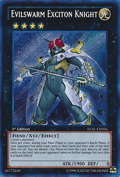 Evilswarm Exciton Knight [LVAL-EN056] Secret Rare | Tables and Towers