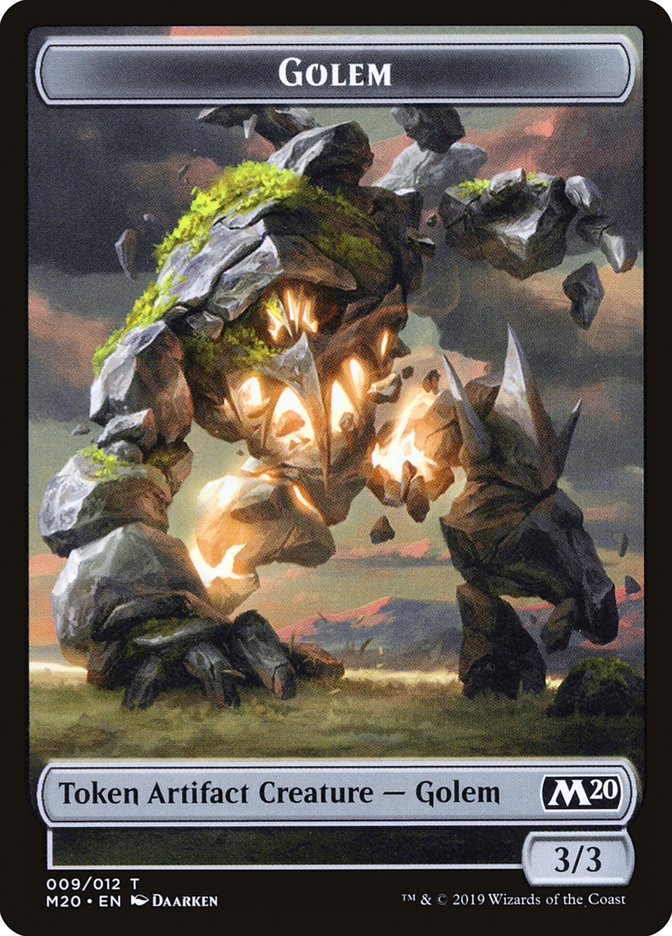 Golem Token [Core Set 2020 Tokens] | Tables and Towers