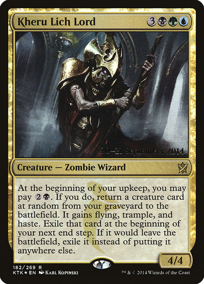 Kheru Lich Lord [Khans of Tarkir Prerelease Promos] | Tables and Towers