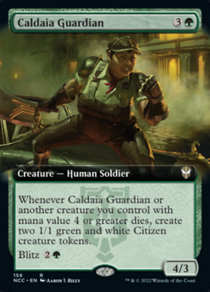 Caldaia Guardian (Extended Art) [Streets of New Capenna Commander] | Tables and Towers