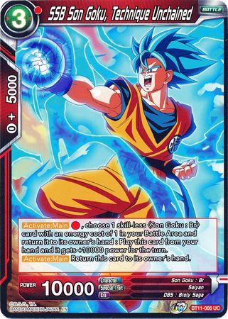 SSB Son Goku, Technique Unchained (BT11-006) [Vermilion Bloodline] | Tables and Towers