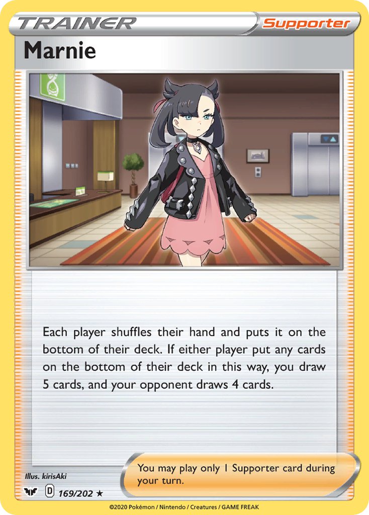 Marnie (169/202) (Theme Deck Exclusive) [Sword & Shield: Base Set] | Tables and Towers