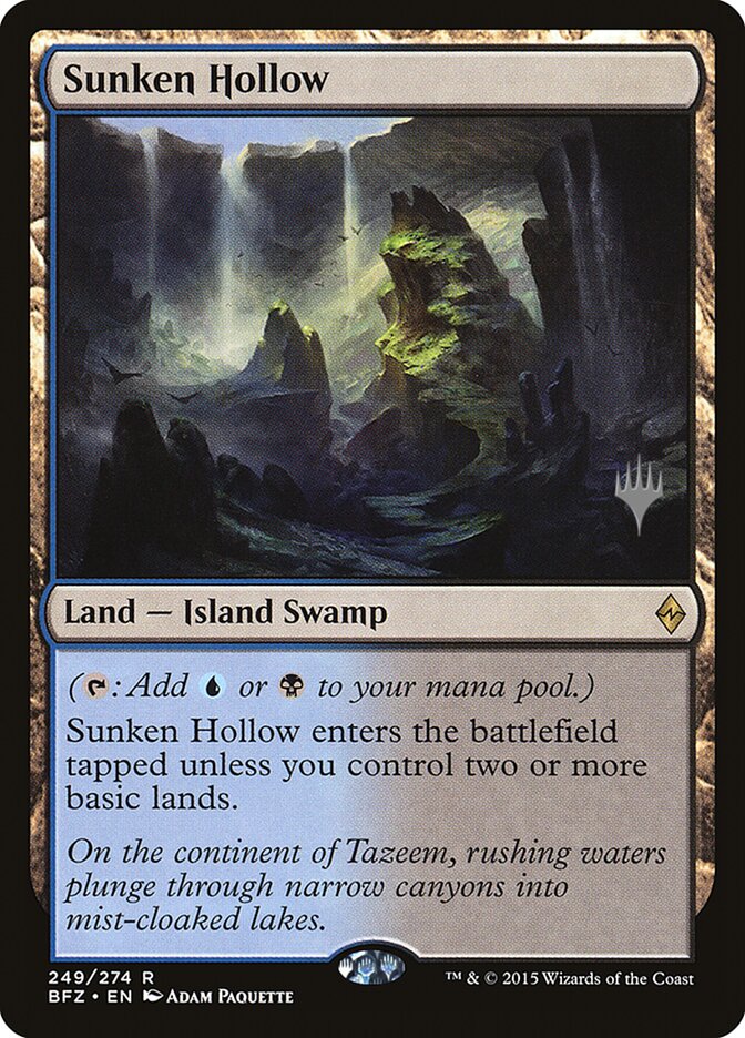 Sunken Hollow [Battle for Zendikar Promos] | Tables and Towers