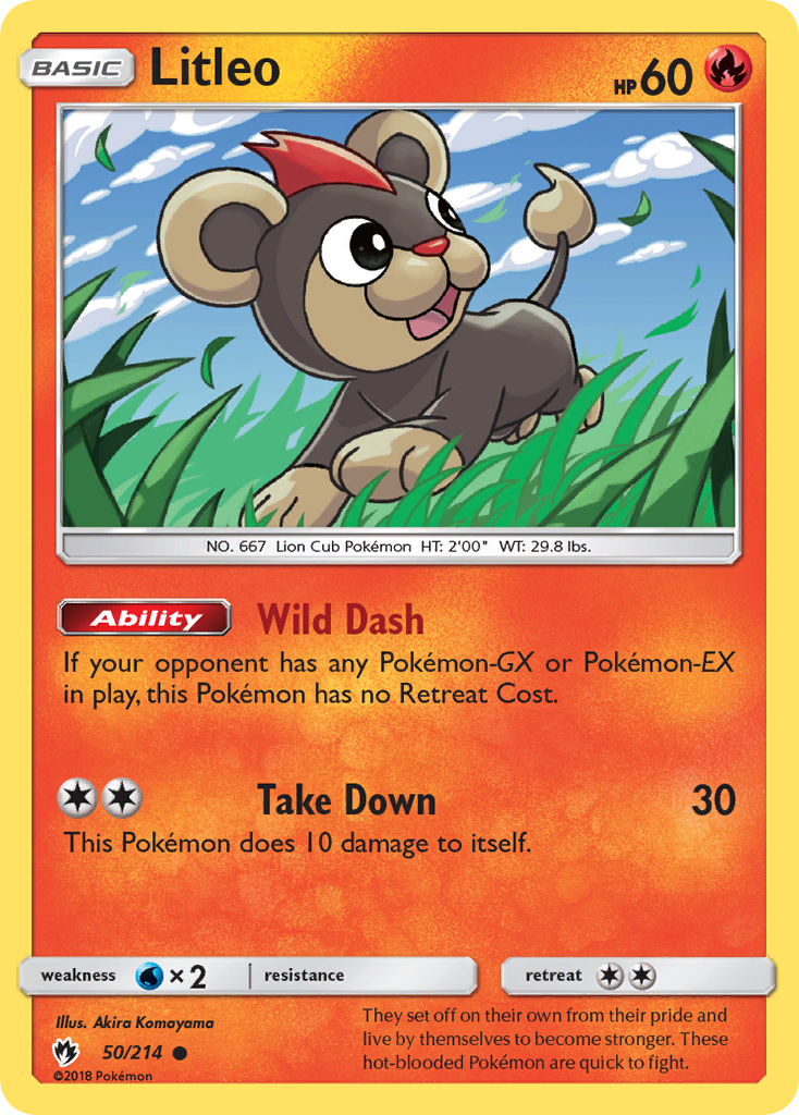 Litleo (50/214) [Sun & Moon: Lost Thunder] | Tables and Towers