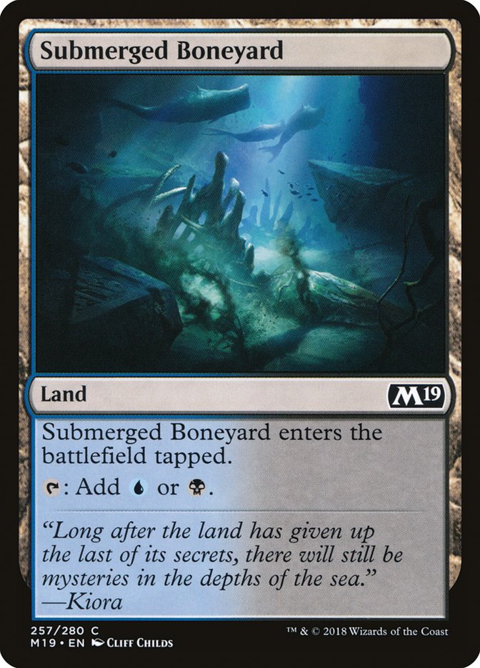 Submerged Boneyard [Core Set 2019] | Tables and Towers