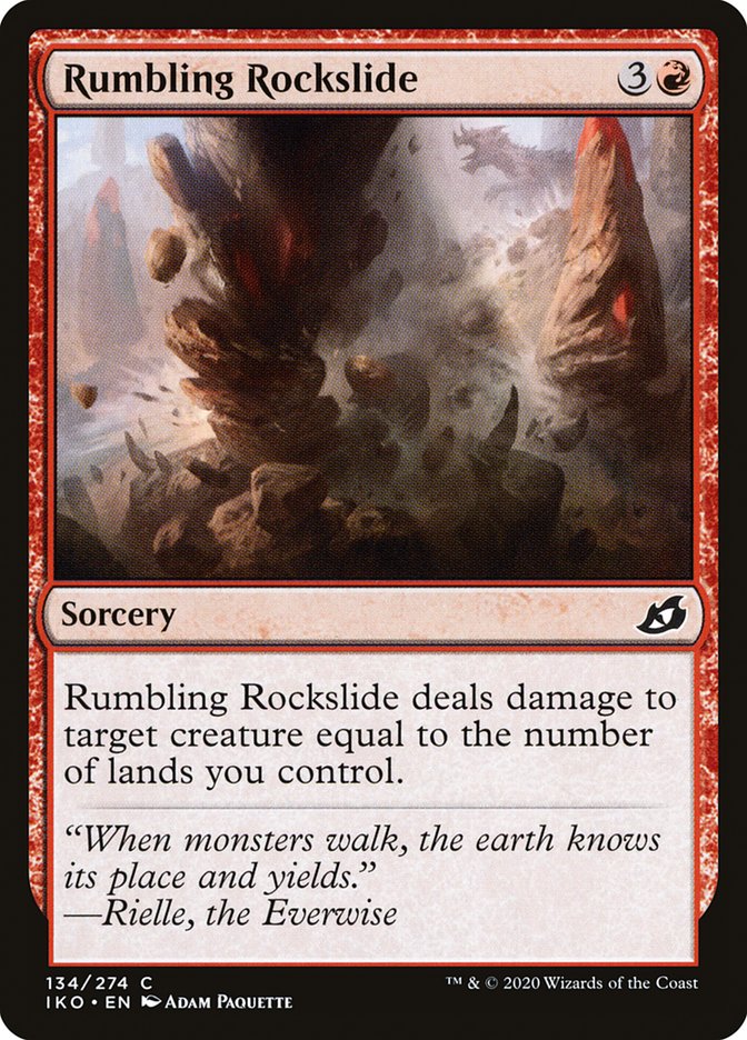 Rumbling Rockslide [Ikoria: Lair of Behemoths] | Tables and Towers