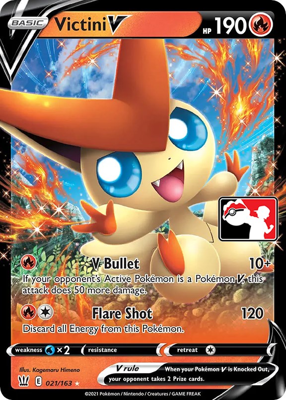 Victini V (021/163) [Prize Pack Series One] | Tables and Towers