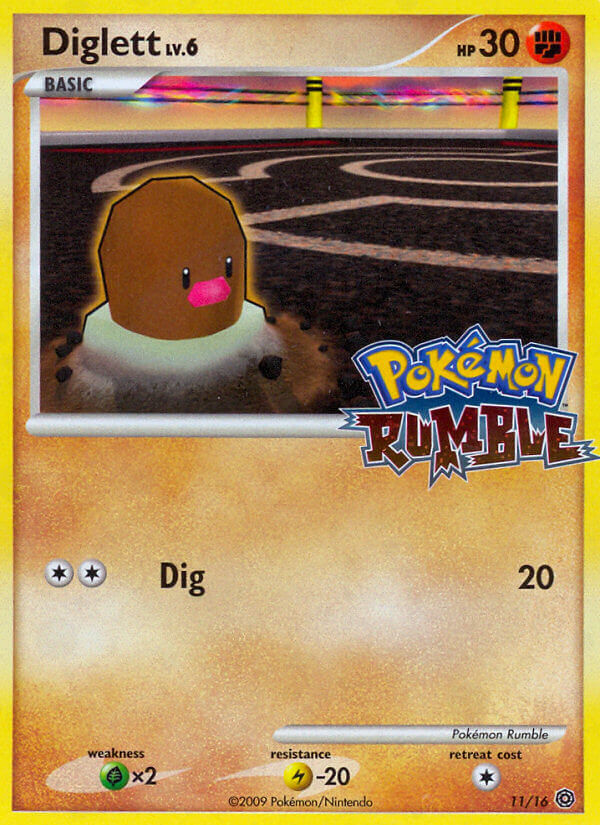 Diglett (11/16) [Pokémon Rumble] | Tables and Towers