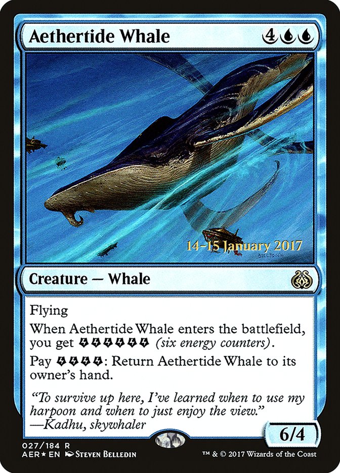 Aethertide Whale [Aether Revolt Prerelease Promos] | Tables and Towers