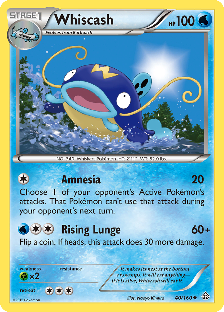 Whiscash (40/160) [XY: Primal Clash] | Tables and Towers