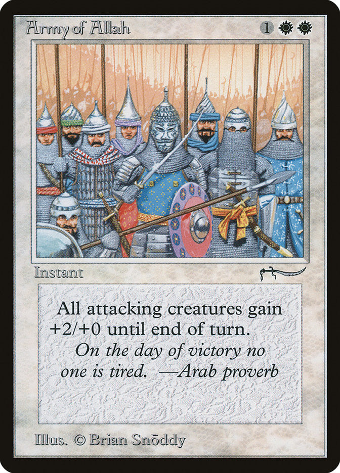 Army of Allah (Dark Mana Cost) [Arabian Nights] | Tables and Towers