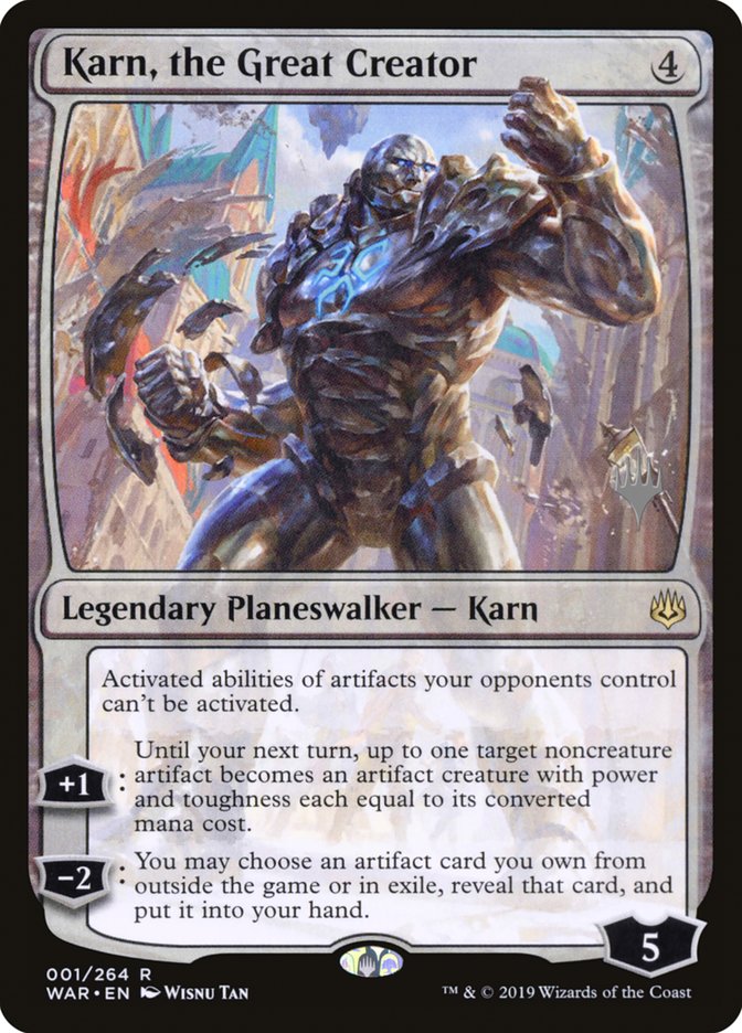 Karn, the Great Creator (Promo Pack) [War of the Spark Promos] | Tables and Towers