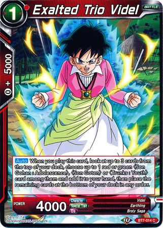 Exalted Trio Videl (BT7-014) [Assault of the Saiyans] | Tables and Towers