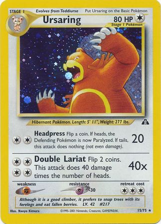 Ursaring (15/75) [Neo Discovery Unlimited] | Tables and Towers