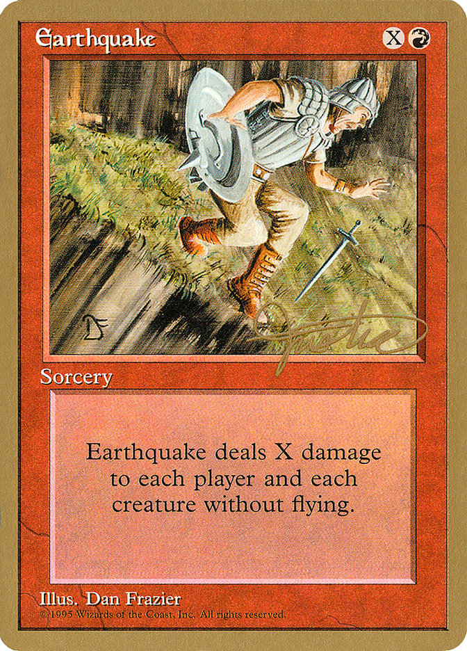 Earthquake (Mark Justice) [Pro Tour Collector Set] | Tables and Towers