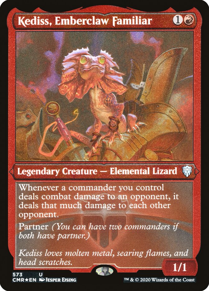 Kediss, Emberclaw Familiar (Etched) [Commander Legends] | Tables and Towers