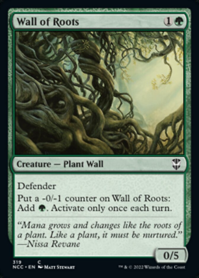 Wall of Roots [Streets of New Capenna Commander] | Tables and Towers