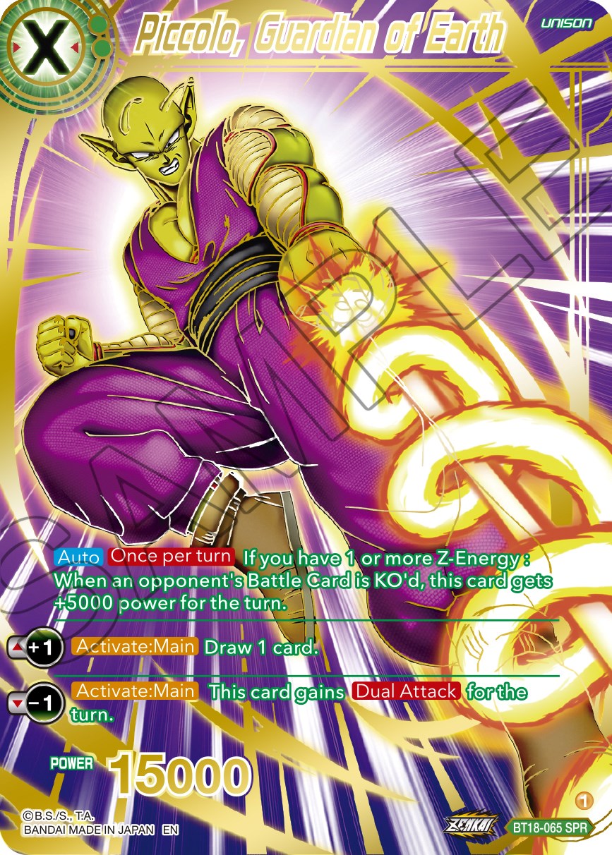 Piccolo, Guardian of Earth (SPR) (BT18-065) [Dawn of the Z-Legends] | Tables and Towers