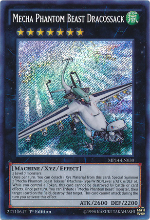 Mecha Phantom Beast Dracossack [MP14-EN030] Secret Rare | Tables and Towers