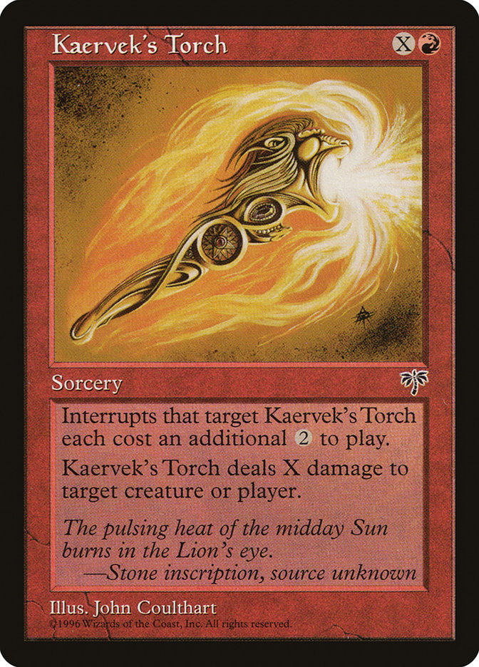 Kaervek's Torch [Mirage] | Tables and Towers