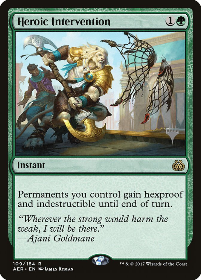 Heroic Intervention (Promo Pack) [Aether Revolt Promos] | Tables and Towers